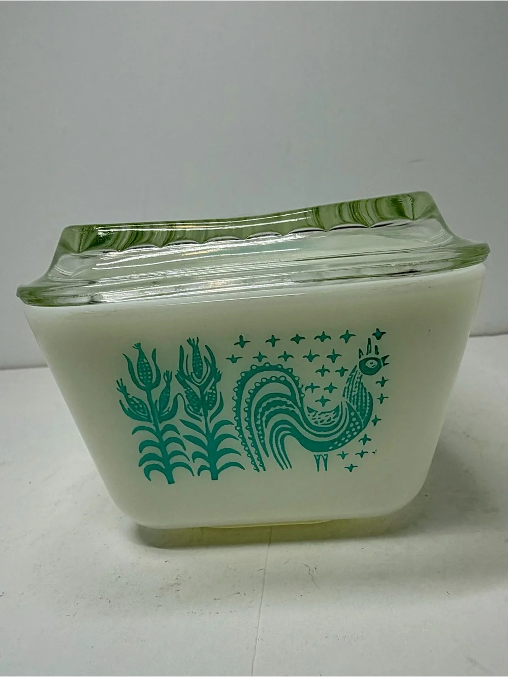 Vintage Pyrex Butterprint Turquoise & White Set (3 Pieces)